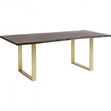 Table Harmony 180x90cm walnut gold Kare Design