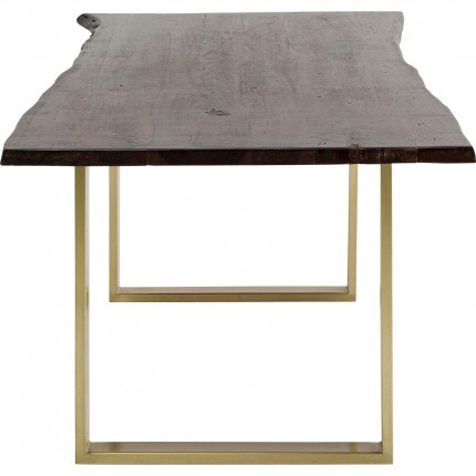 Table Harmony 180x90cm walnut gold Kare Design