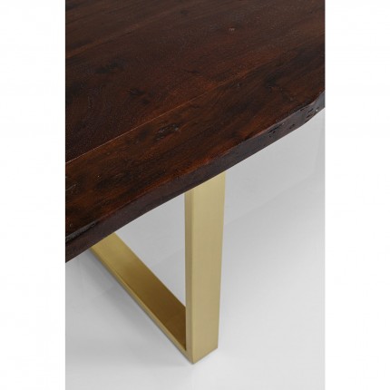 Table Harmony 180x90cm walnut gold Kare Design