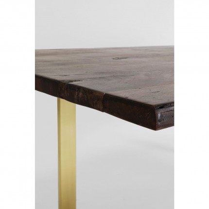 Table Harmony 180x90cm walnut gold Kare Design