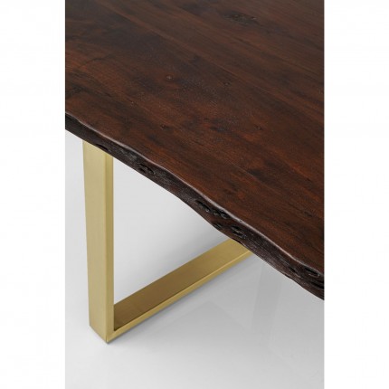 Table Harmony 180x90cm walnut gold Kare Design