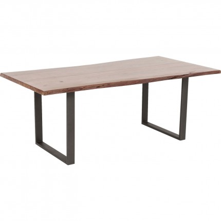 Table Harmony 200x100cm noyer acier Kare Design