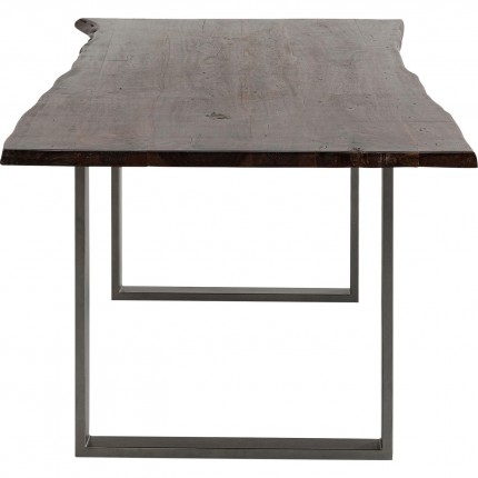 Table Harmony 180x90cm noyer acier Kare Design