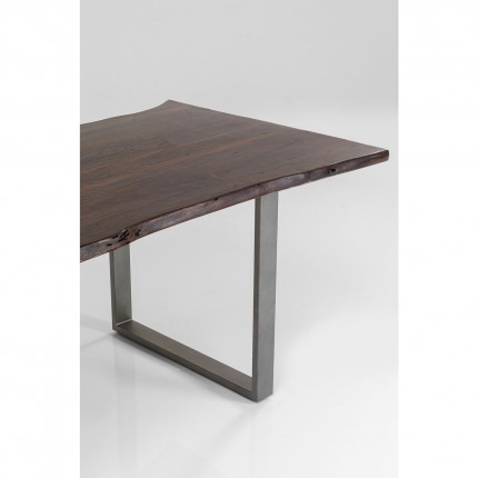 Table Harmony 180x90cm noyer acier Kare Design