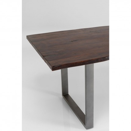 Table Harmony 180x90cm walnut steel Kare Design