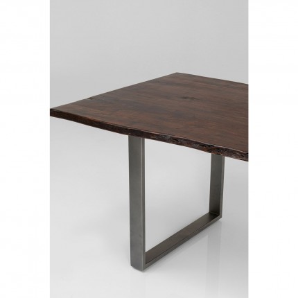 Table Harmony 180x90cm noyer acier Kare Design