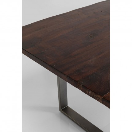 Table Harmony 180x90cm noyer acier Kare Design