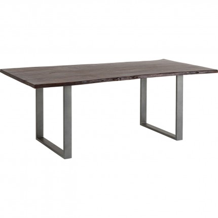 Table Harmony 160x80cm noyer acier Kare Design