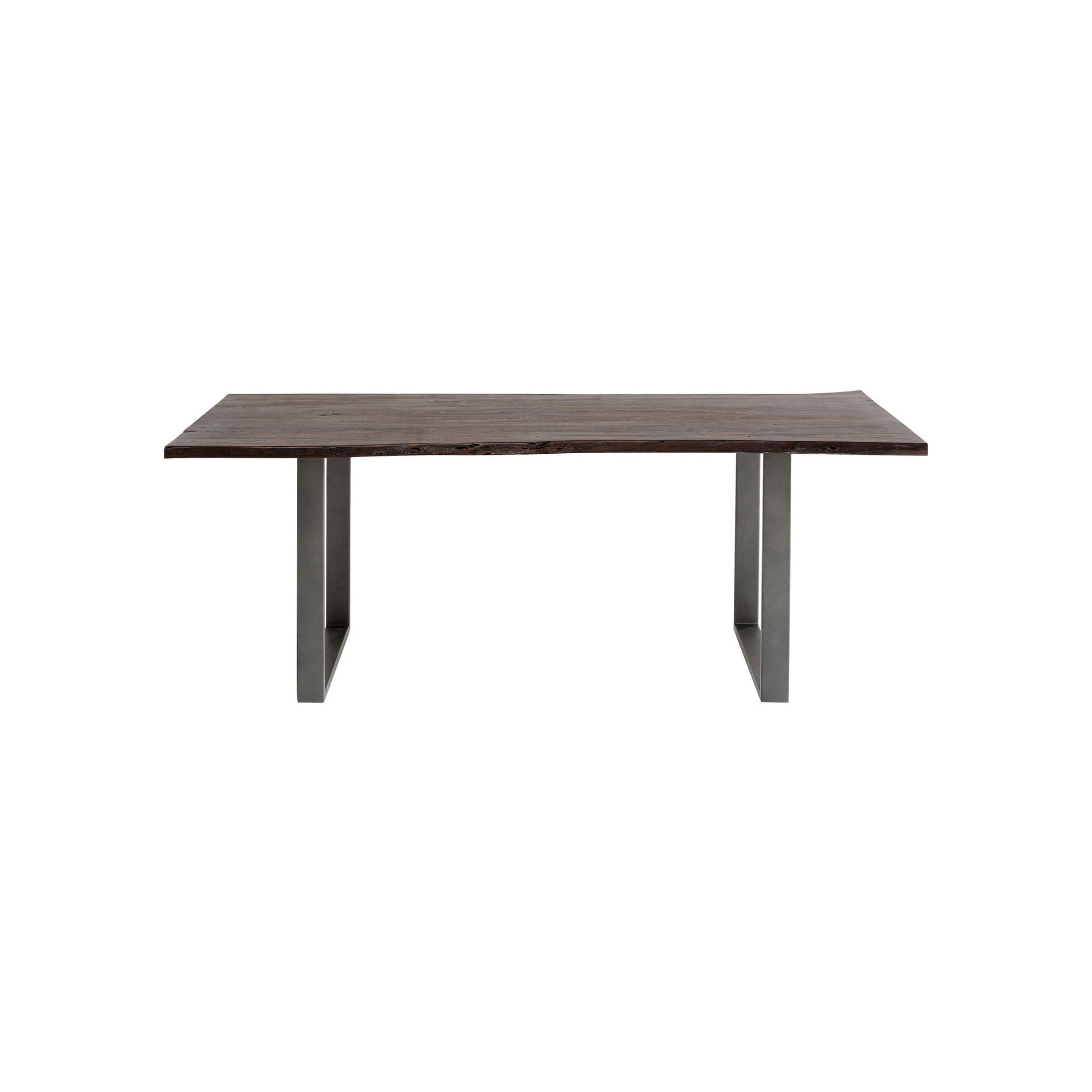 Table Harmony noyer acier 160x80cm Kare Design