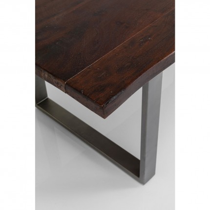 Table Harmony 160x80cm noyer acier Kare Design