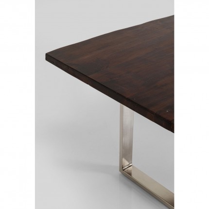 Table Harmony 160x80cm noyer chrome Kare Design