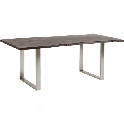 Table Harmony 160x80cm noyer chrome Kare Design