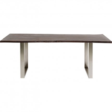 Table Harmony 160x80cm noyer chrome Kare Design