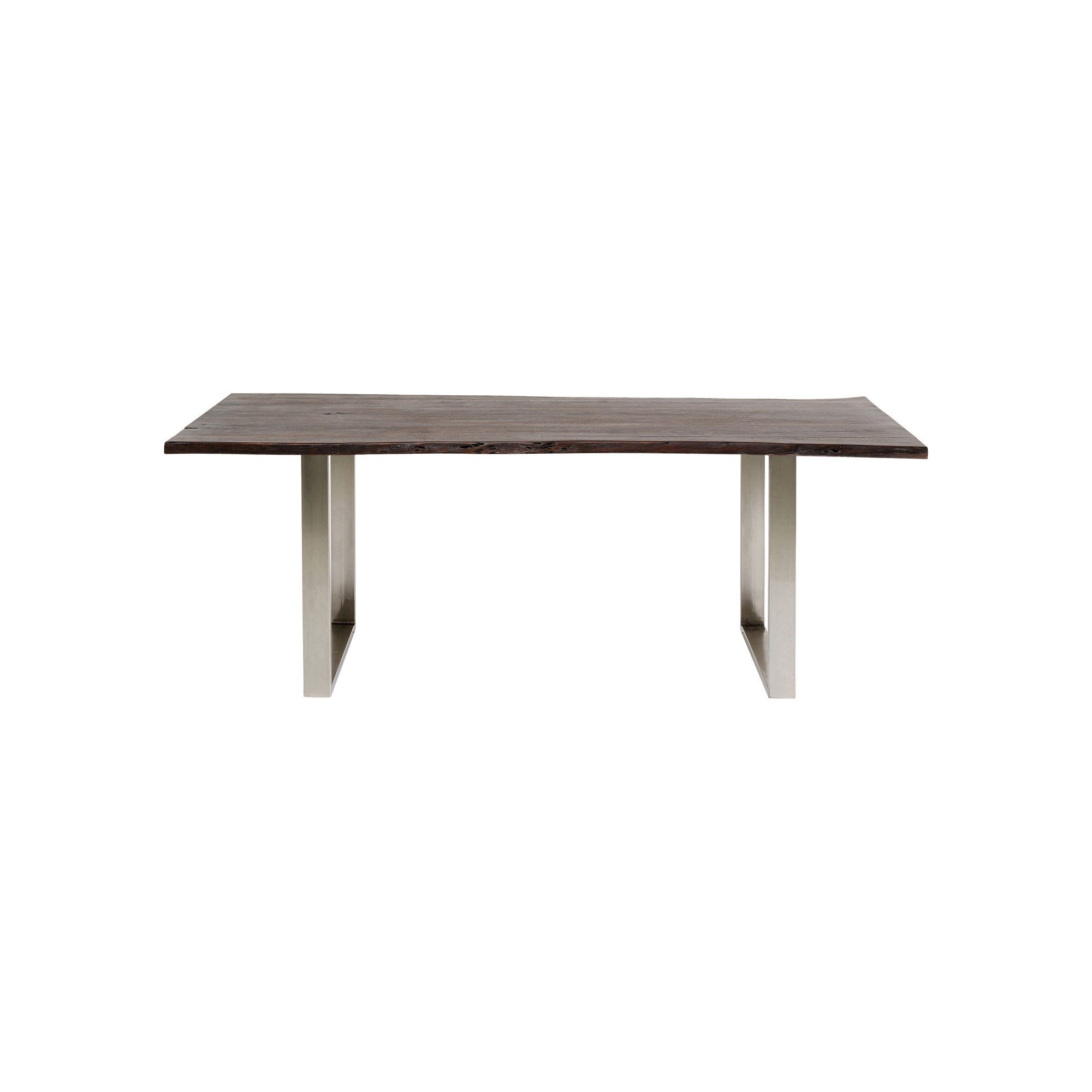 Table Harmony Walnut Chrome 160x80cm Kare Design