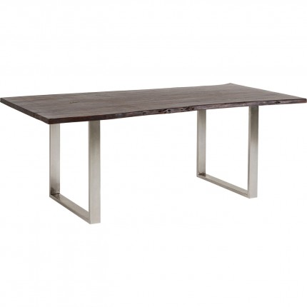 Table Harmony 180x90cm noyer chrome Kare Design