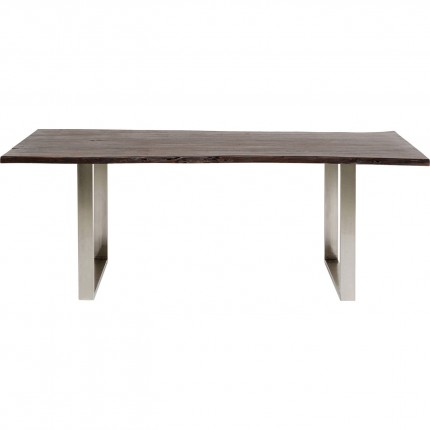 Table Harmony 180x90cm noyer chrome Kare Design