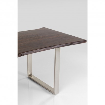 Table Harmony 180x90cm noyer chrome Kare Design