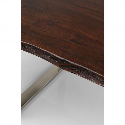 Table Harmony 180x90cm walnut chrome Kare Design