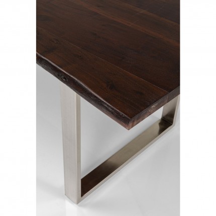 Table Harmony 180x90cm walnut chrome Kare Design