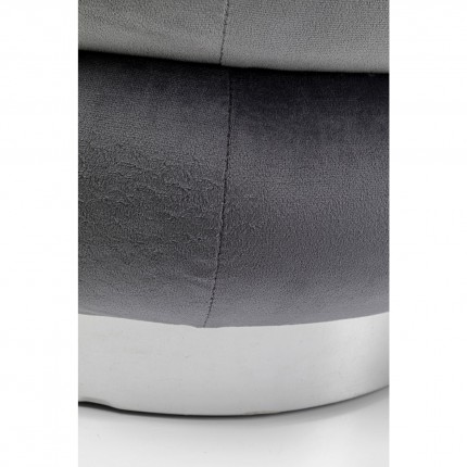 Stool Sandwich velvet grey Kare Design