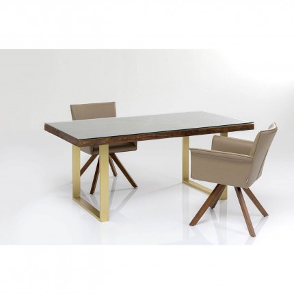 Table Conley 160x80cm brass Kare Design