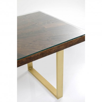 Table Conley 160x80cm brass Kare Design