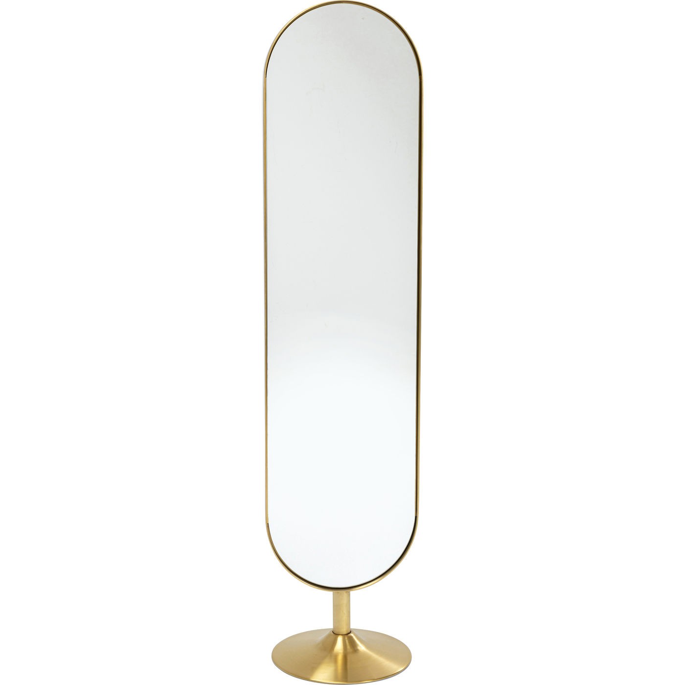 Kare Design Miroir sur pied Curve laiton 170x40cm