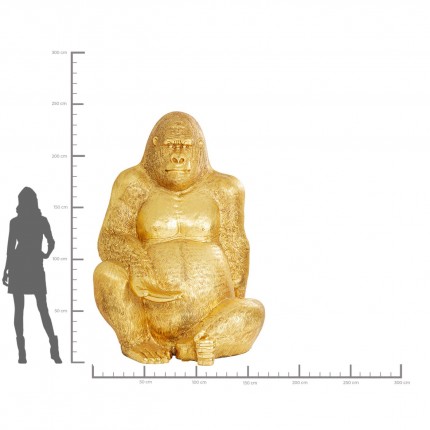 Deco gorilla XXL 249cm gold Kare Design