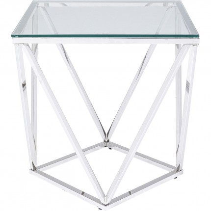 Side Table Cristallo 50x50cm silver Kare Design