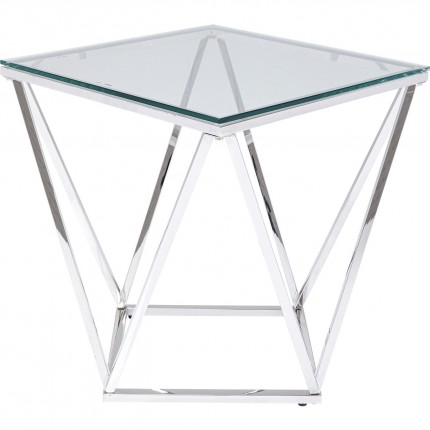 Side Table Cristallo 50x50cm silver Kare Design