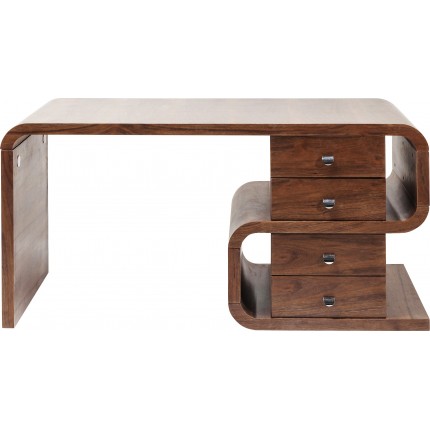 Desk Snake Walnut 150x70cm Kare Design