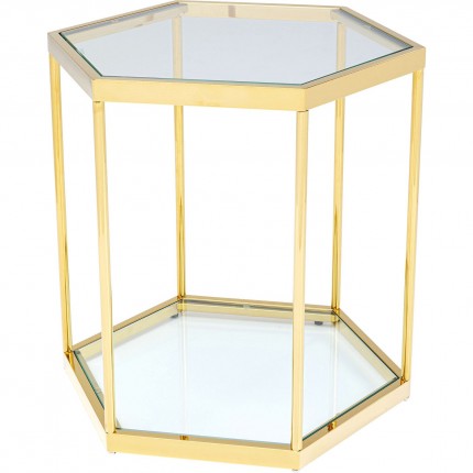 Side Table Comb Gold 55cm Kare Design