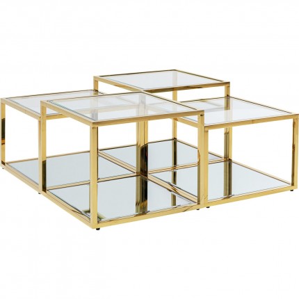 Coffee Table Orion gold (4/Set) Kare Design