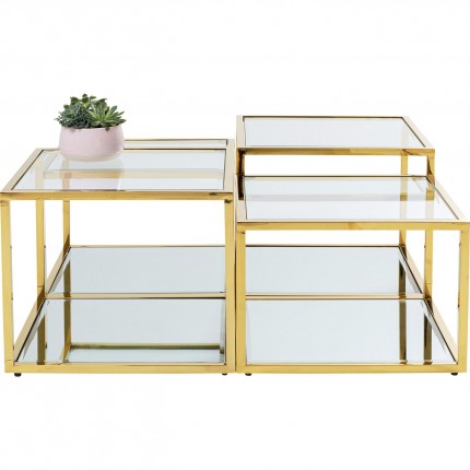 Coffee Table Orion gold (4/Set) Kare Design