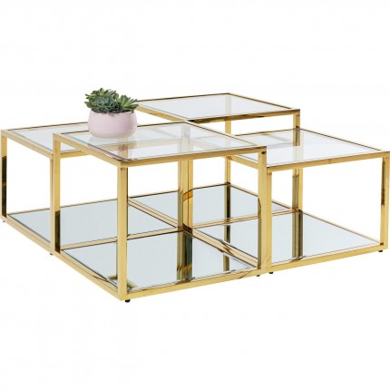 Coffee Table Orion gold (4/Set) Kare Design