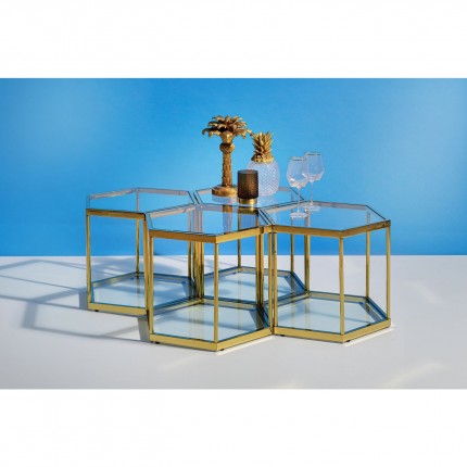 Coffee Table Comb 45cm gold Kare Design