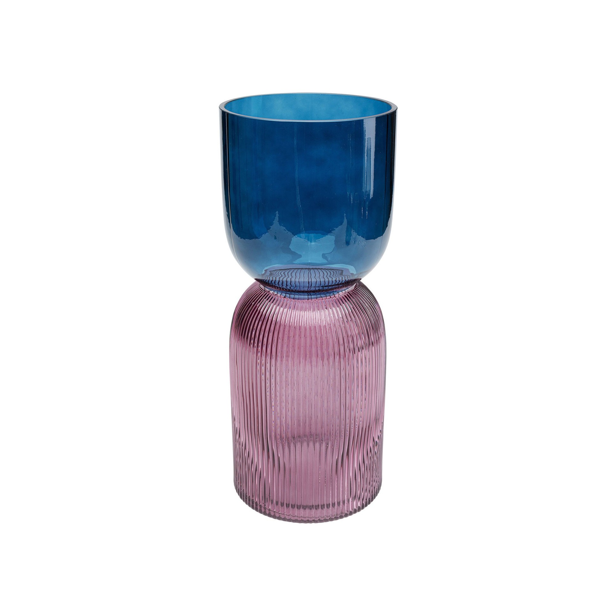 Vase Marvelous Duo bleu violet 40cm