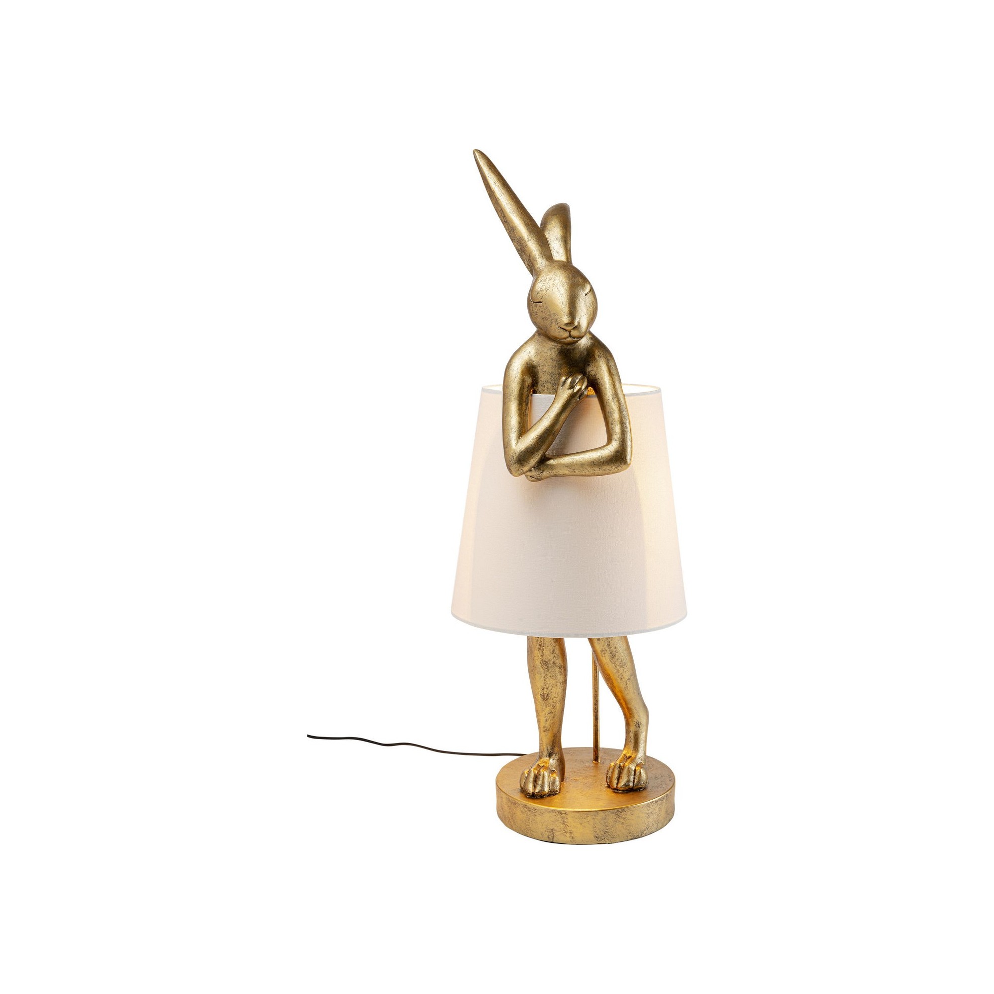 Lampadaire Animal Lapin doré Kare Design