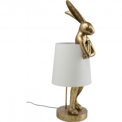 Floor Lamp Animal Rabbit 88cm gold Kare Design