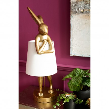 Floor Lamp Animal Rabbit 88cm gold Kare Design