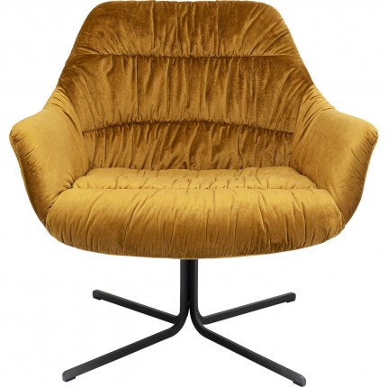 Swivel Armchair Bristol Yellow Kare Design