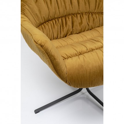 Swivel Armchair Bristol Yellow Kare Design