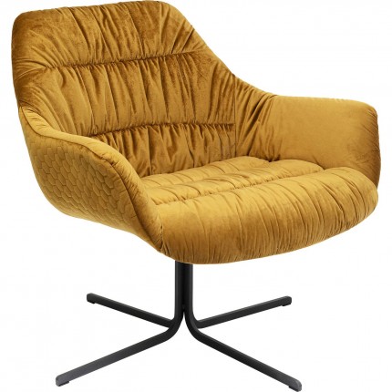 Swivel Armchair Bristol Yellow Kare Design