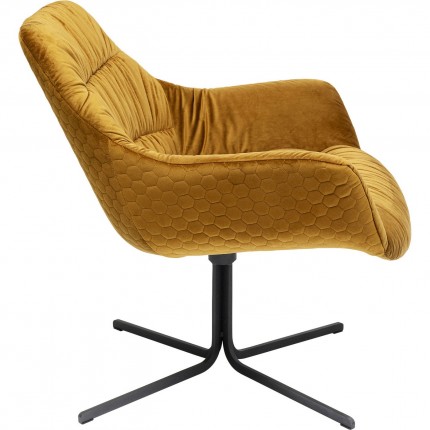 Swivel Armchair Bristol Yellow Kare Design