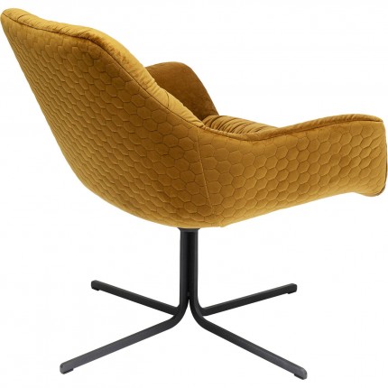 Swivel Armchair Bristol Yellow Kare Design