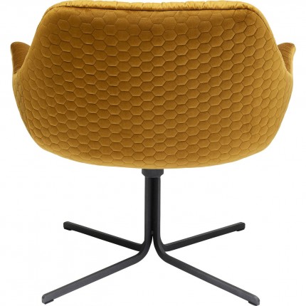 Swivel Armchair Bristol Yellow Kare Design