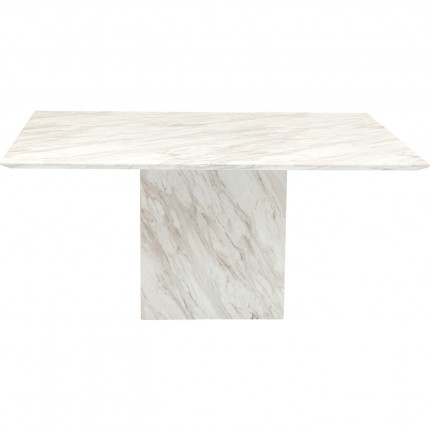 Table Artistico 160x90cm marbre blanc Kare Design