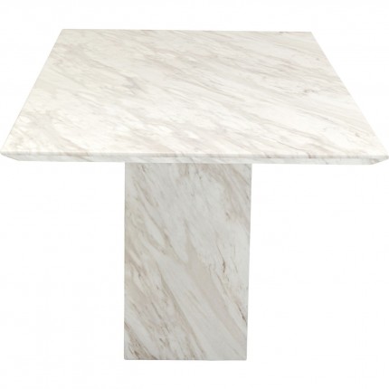 Table Artistico 160x90cm marbre blanc Kare Design