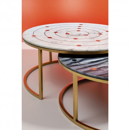 Coffee Table Mystic Round (2/Set) Kare Design