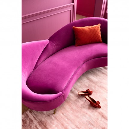 Sofa Night Fever 3-Seater velvet purple Kare Design